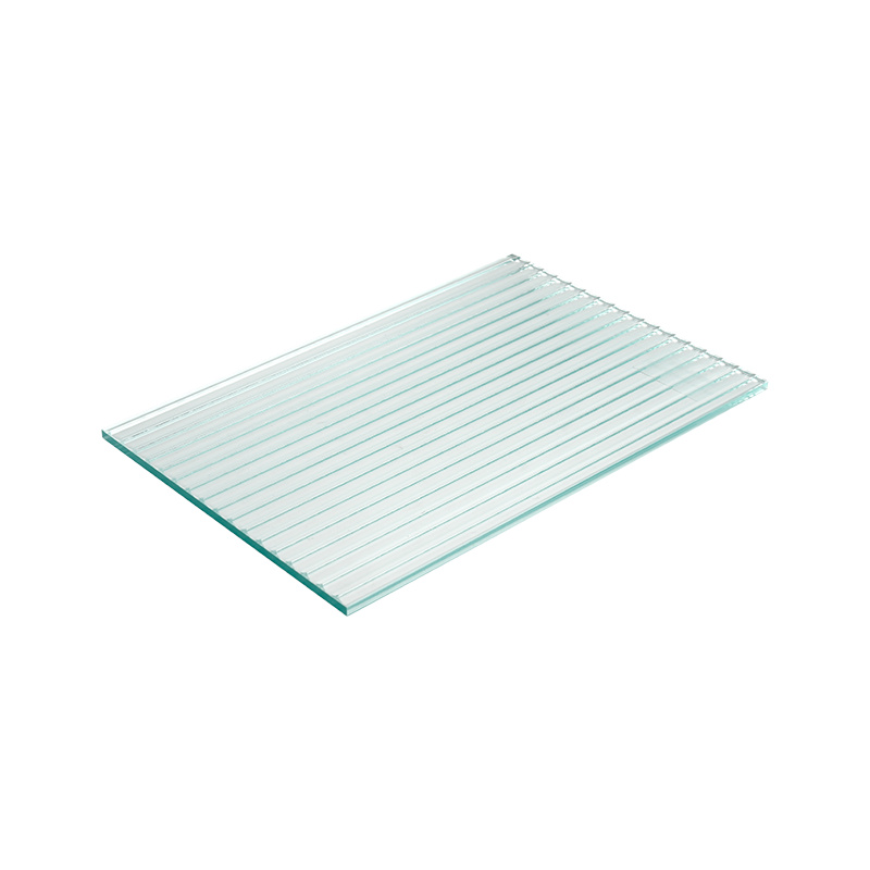 Slævet rør/bølgepap 4-10mm brusebad/dekorativt glas riflet glas